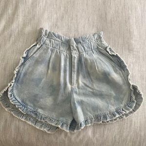 High Rise Acid Wash Shorts!